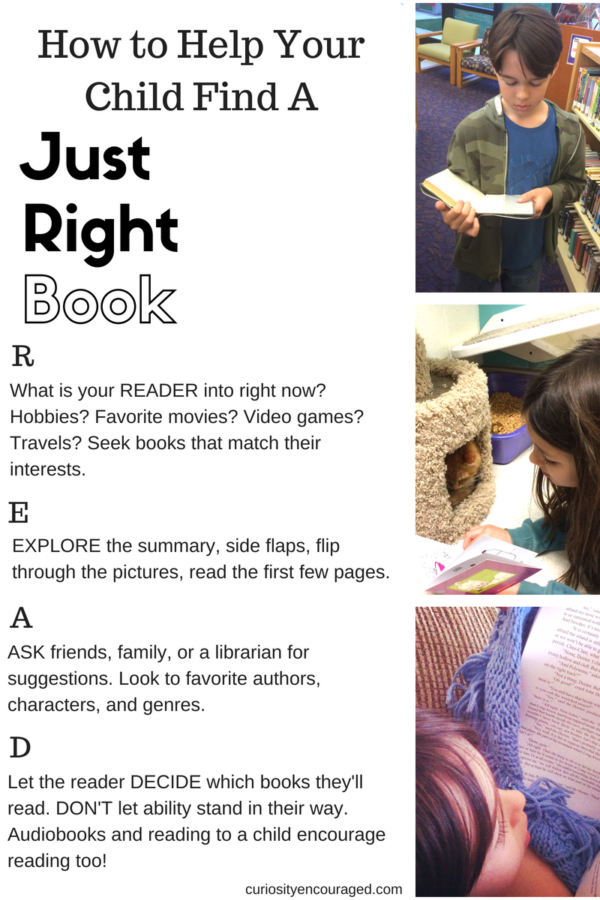 Help your readers find a just right book- a book they'll love and want to read. 