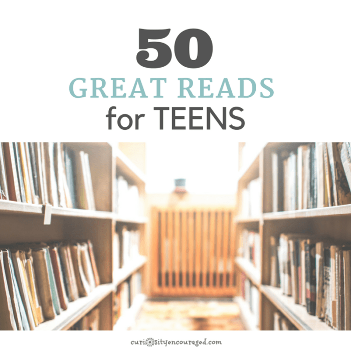 Getting teenagers to read, let alone read for pleasure, can be a challenge. These 50 great reads for your teen will get them reading.
