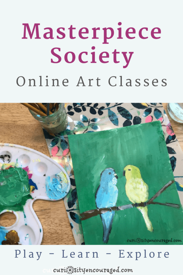 Looking to include art and art appreciation into your child's day? Masterpiece Society offers online art classes your child will LOVE!