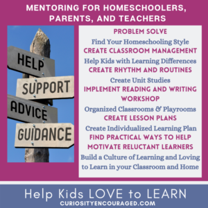Mentoring For Homeschoolers and Teachers