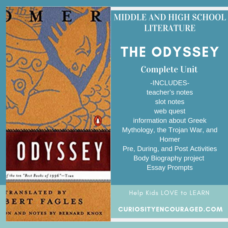 Teaching Homer S The Odyssey Unit Plan Curiosity Encouraged