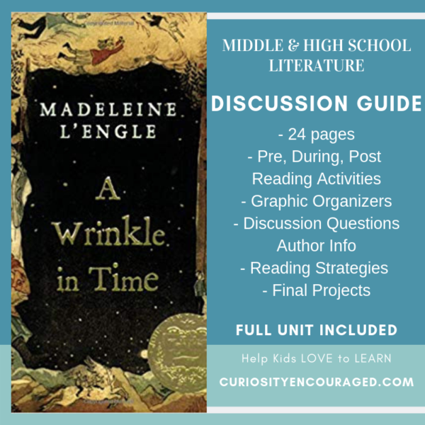 Discussion guide and unit for A Wrinkle in Time