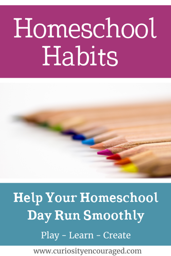 Our homeschool habits either help or hinder our learning time. Create peace or chaos. Here are homeschool habits to help all our days feel successful. 