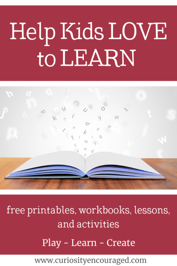 Help kids to love to learn with these free printables, workbooks, lessons, and activities!