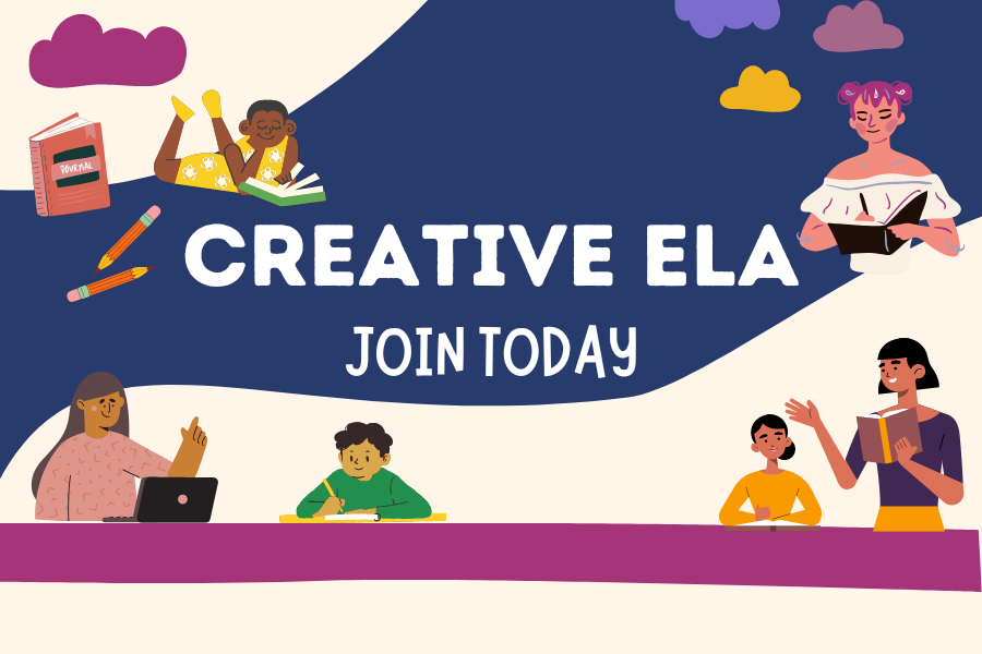 Creative ELA is a complete English Language Arts curriculum that includes creative reading and writing activities, live classes with an ELA Teacher, and an online community off of social media.