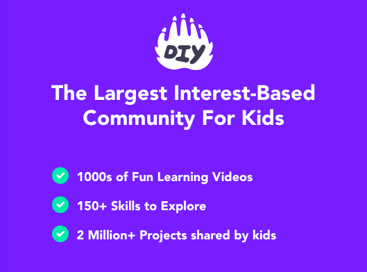 A free app for kids only, DIY.org has a library of video classes for every interest. 