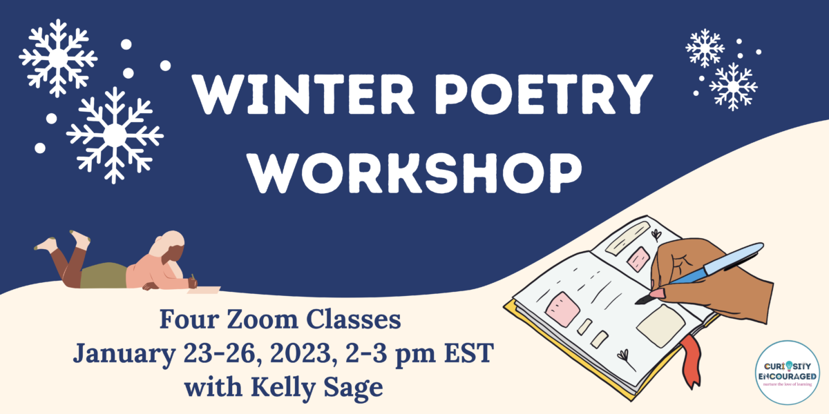 This four-part writing workshop series, Winter Poetry Workshop, geared towards young writers ages 9+, will get participants writing and playing with poetry.