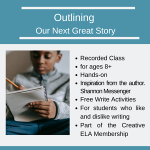 Have you tried outlining a story before you start writing? Outline your next great story with a little help from author Shannon Messenger.